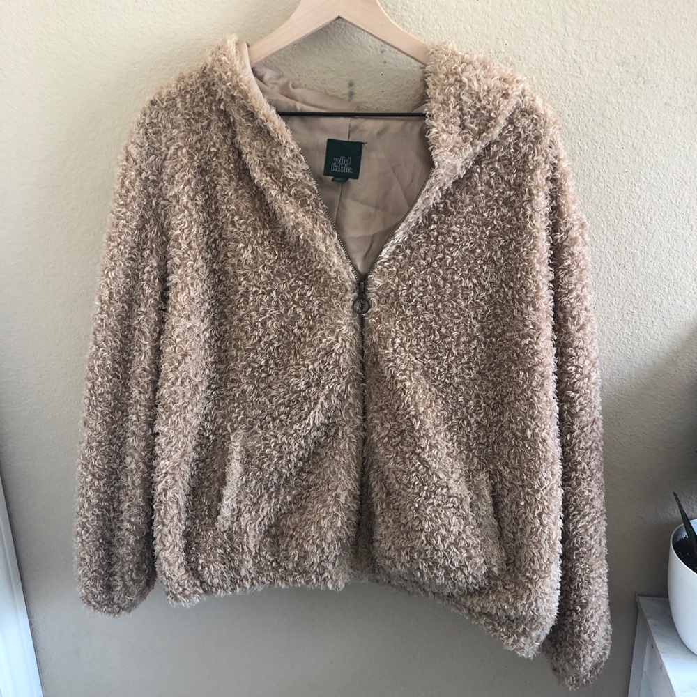 Beige Teddy Jacket